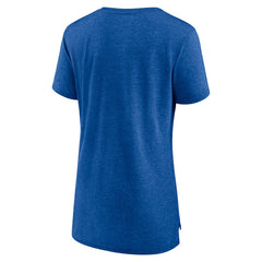 Philadelphia 76ers Women's Heritage Tri-Blend T-Shirt Heather Red