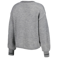 Phoenix Suns Lusso Women's Scarletts Lantern Sleeve Tri-Blend V-Neck Pullover Sweater Gray