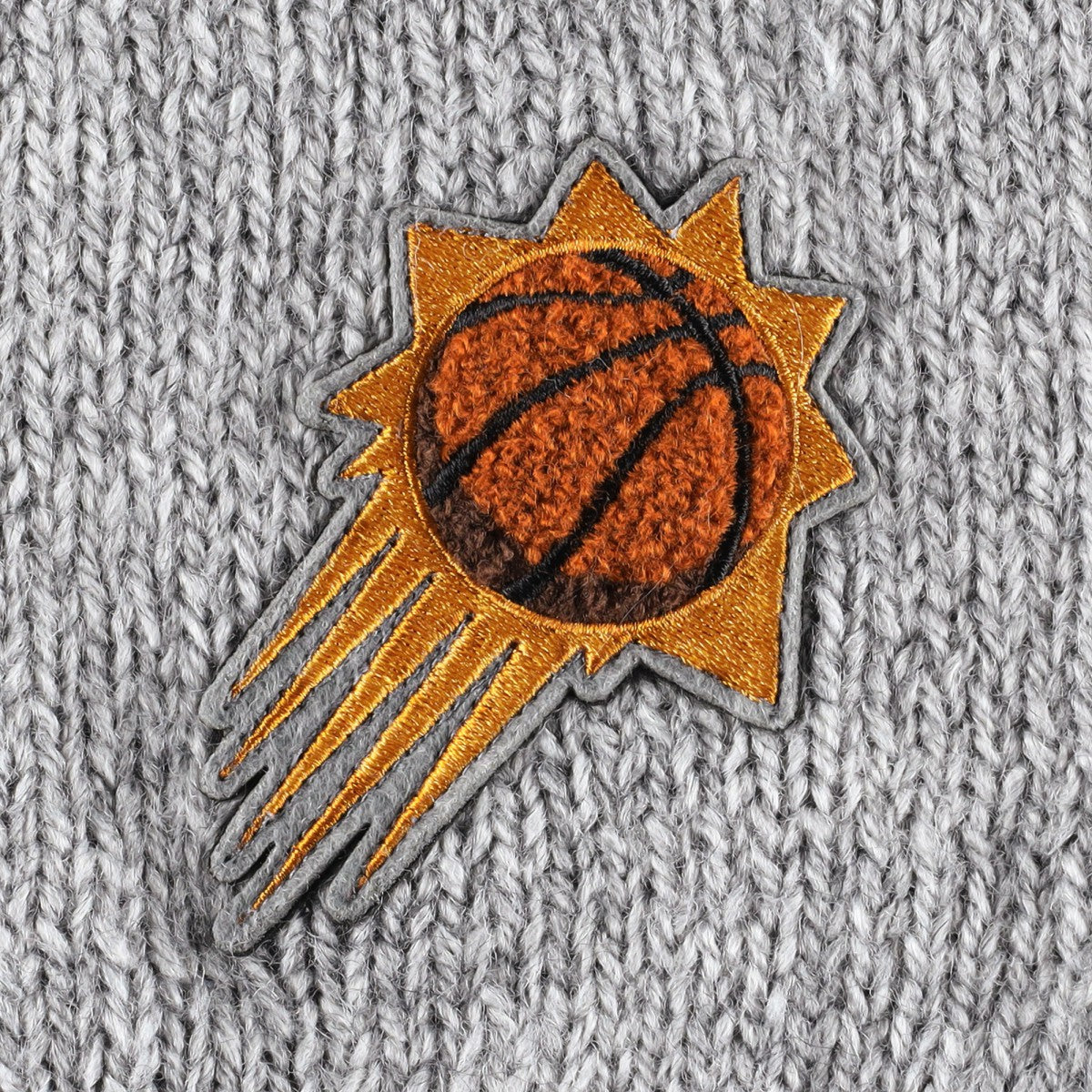 Phoenix Suns Lusso Women's Scarletts Lantern Sleeve Tri-Blend V-Neck Pullover Sweater Gray