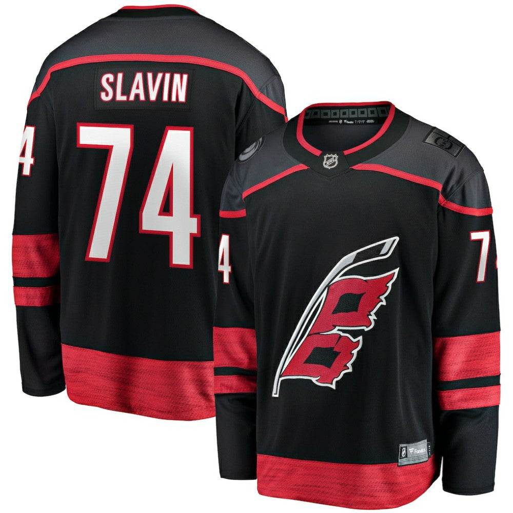 Jaccob Slavin Carolina Hurricanes Fanatics Home Breakaway Player Jersey - Black - NHL 5135839