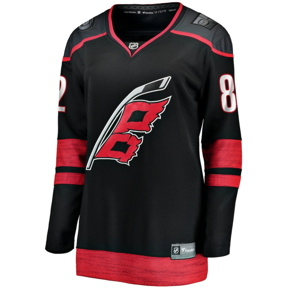 Jesperi Kotkaniemi Carolina Hurricanes Fanatics Women's Home Breakaway Player Jersey - Black - NHL 5135858