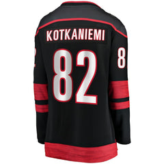 Jesperi Kotkaniemi Carolina Hurricanes Fanatics Women's Home Breakaway Player Jersey - Black - NHL 5135858