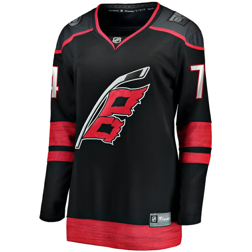 Jaccob Slavin Carolina Hurricanes Fanatics Women's Home Breakaway Player Jersey - Black - NHL 5135861