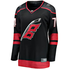 Jaccob Slavin Carolina Hurricanes Fanatics Women's Home Breakaway Player Jersey - Black - NHL 5135861
