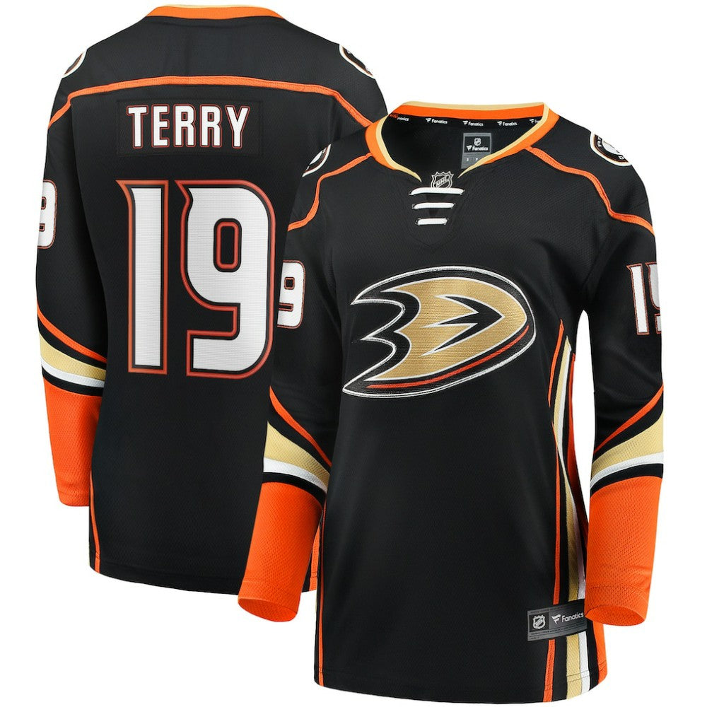 Troy Terry Anaheim Ducks Fanatics Women's Home Team Breakaway Player Jersey - Black - NHL 5135878