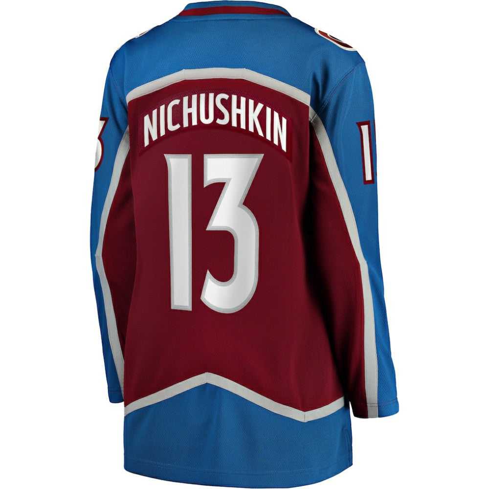 Valeri Nichushkin Colorado Avalanche Fanatics Women's Home Breakaway Player Jersey - Burgundy - NHL 5135903