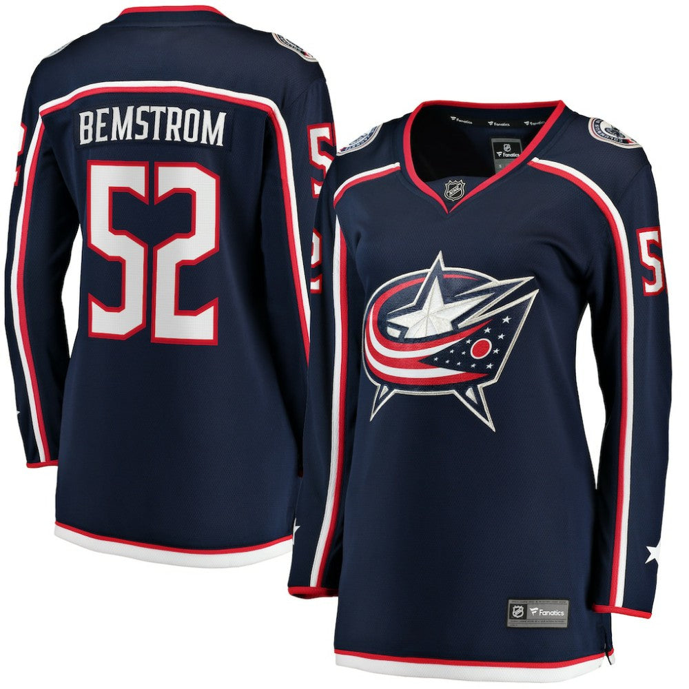 Emil Bemstrom Columbus Blue Jackets Fanatics Women's Home Breakaway Player Jersey - Navy - NHL 5135904