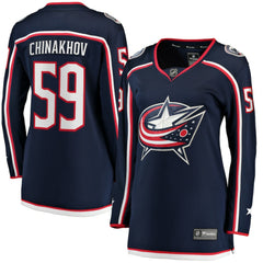 Yegor Chinakhov Columbus Blue Jackets Fanatics Women's Home Breakaway Player Jersey - Navy - NHL 5135908
