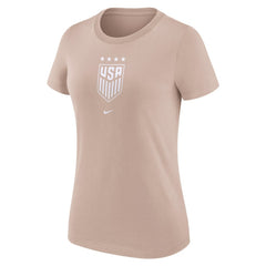 USWNT Women's Crest T-Shirt Tan - Nike Discount