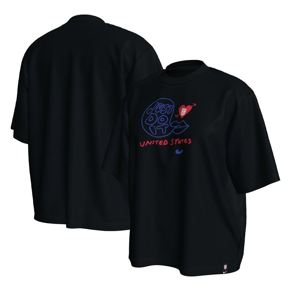 USMNT Women's Spring T-Shirt Black - Nike Discount