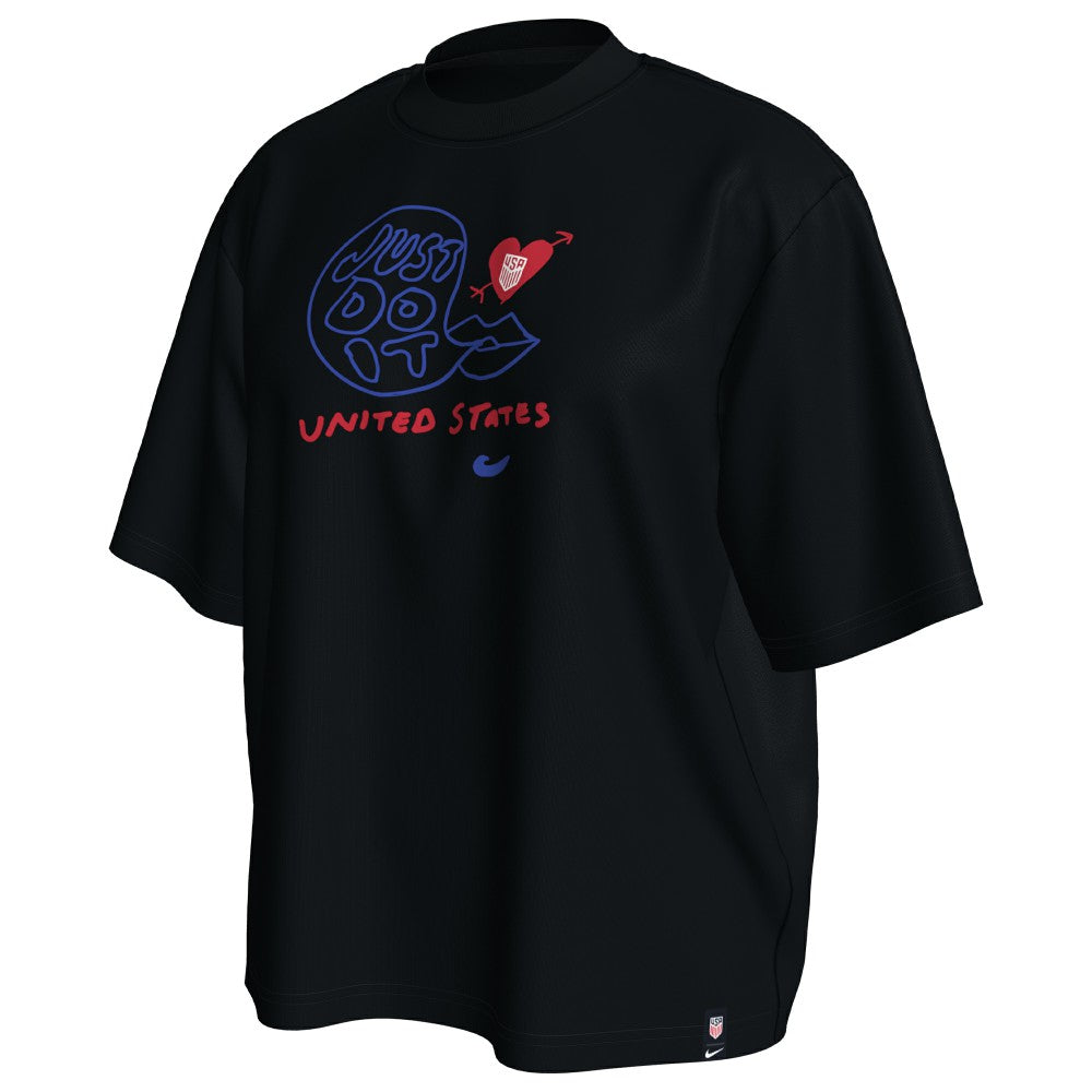 USMNT Women's Spring T-Shirt Black - Nike Discount