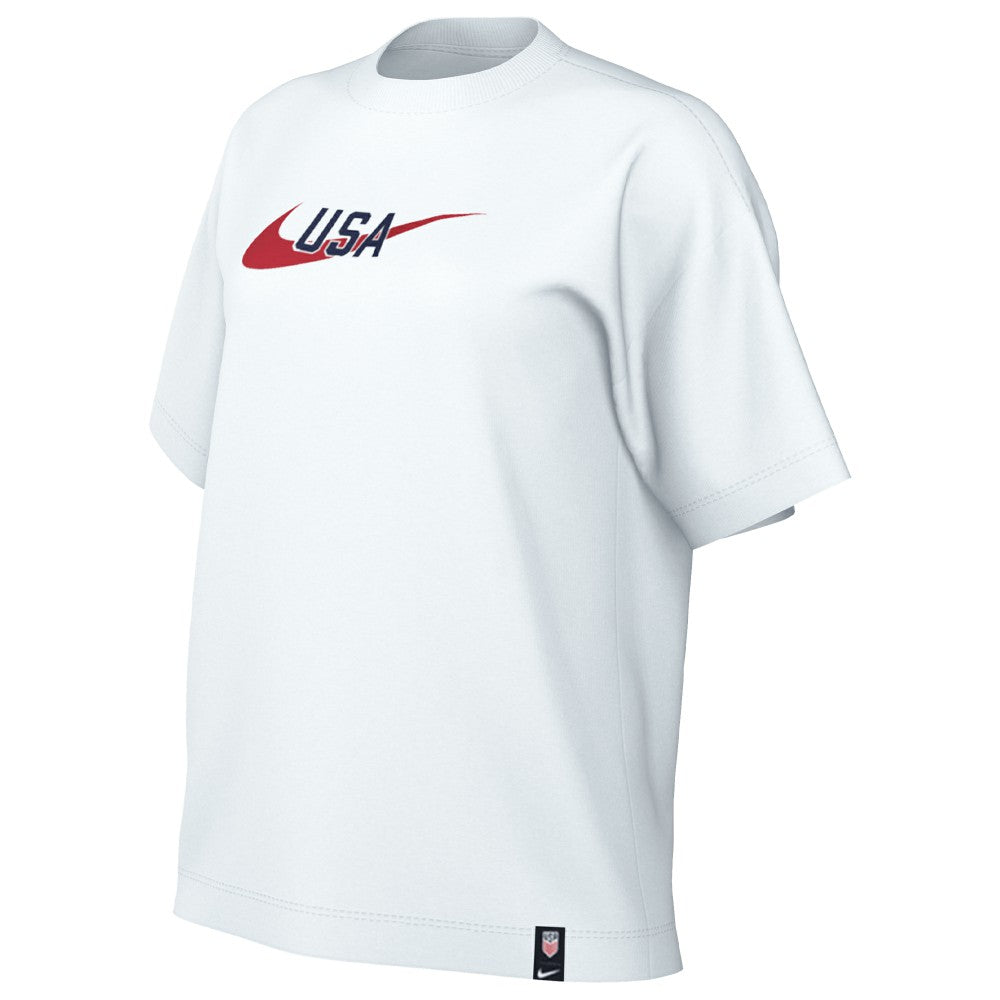 USMNT Women's Swoosh T-Shirt White - Nike