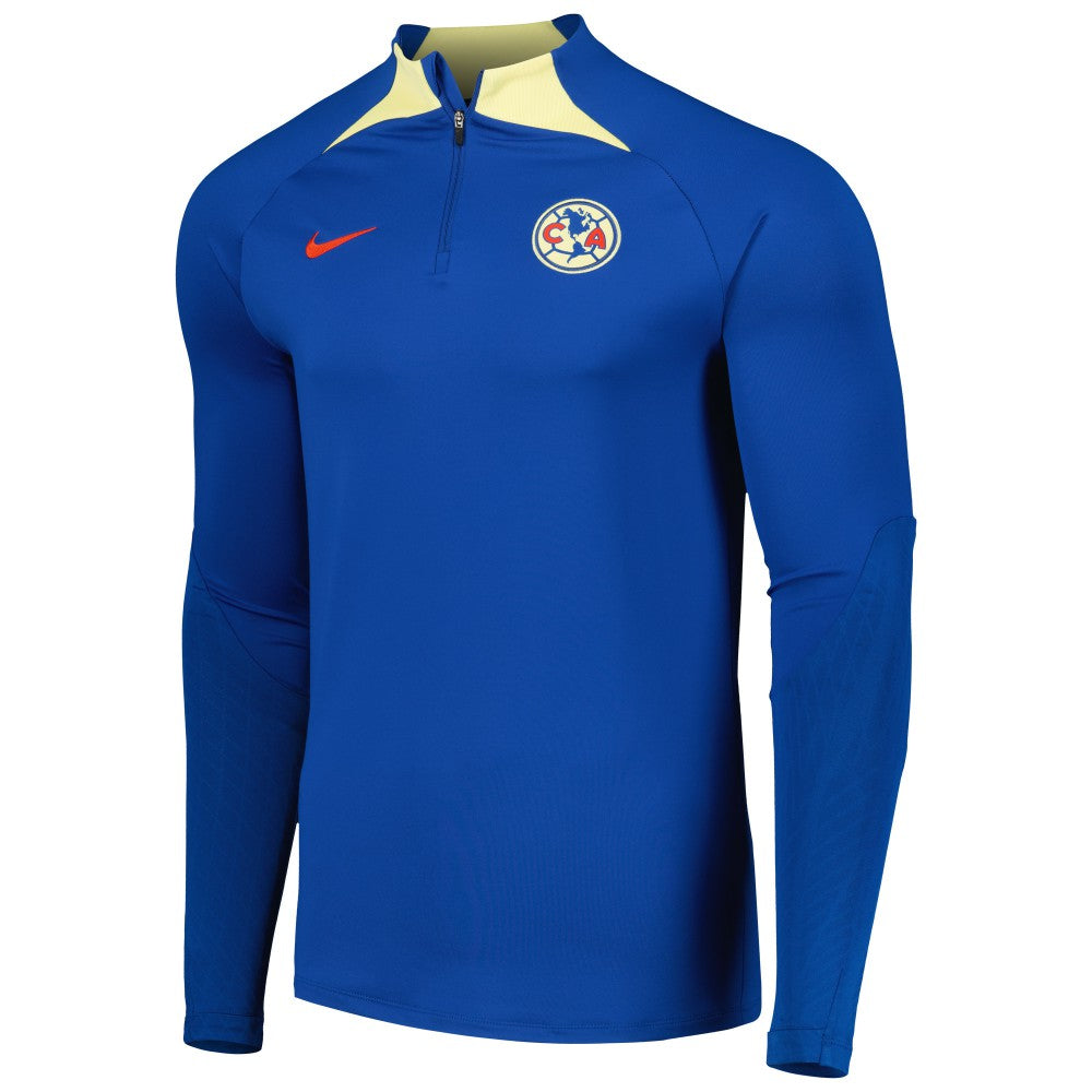 Club America Strike Drill 2023/24 Performance Quarter-Zip Long Sleeve Top Blue - Nike Discount
