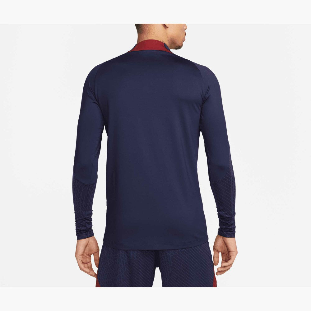 Paris Saint-Germain 2023/24 Strike Drill Performance Raglan Quarter-Zip Long Sleeve Top Navy - Nike outlet
