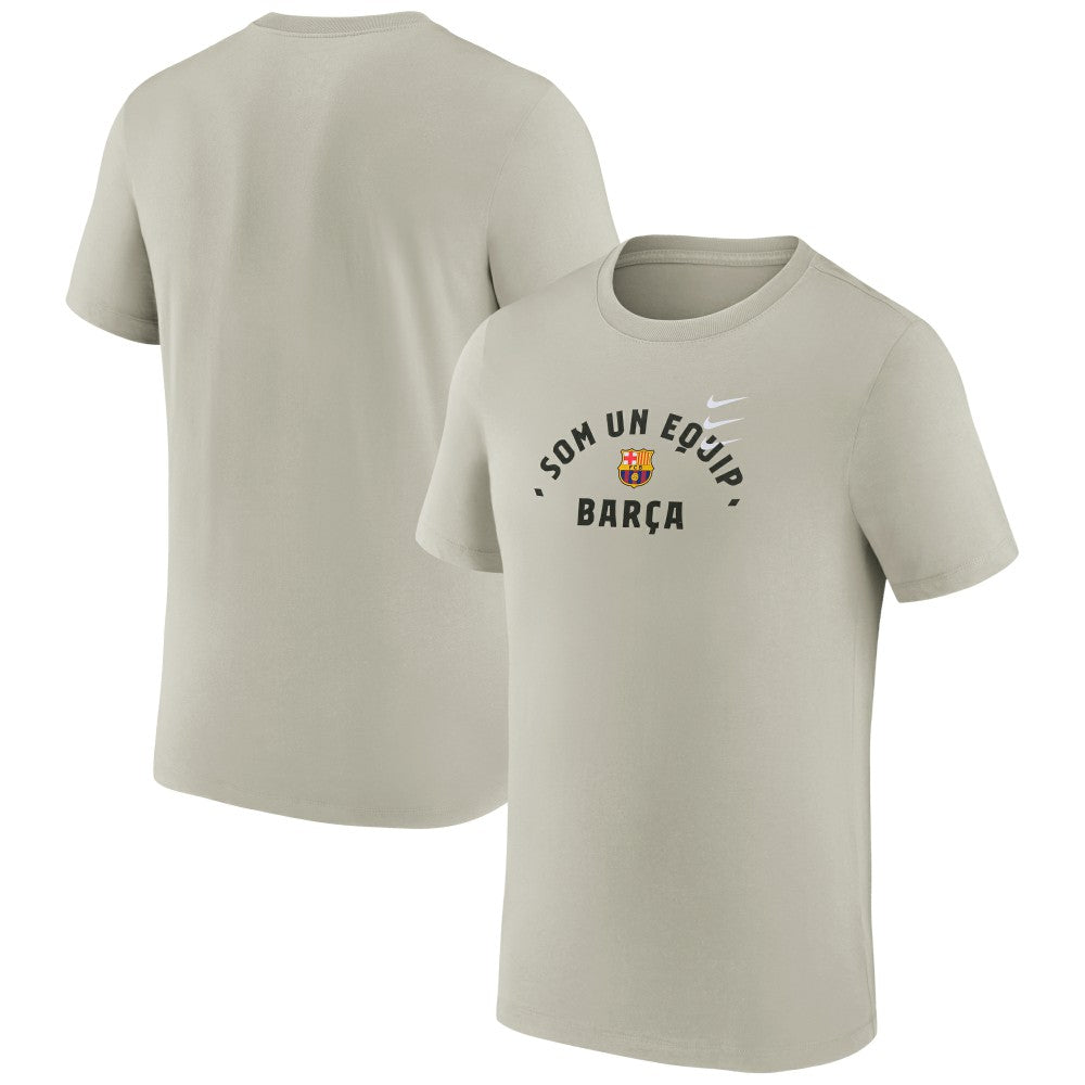 Barcelona Verbiage T-Shirt Tan - Nike