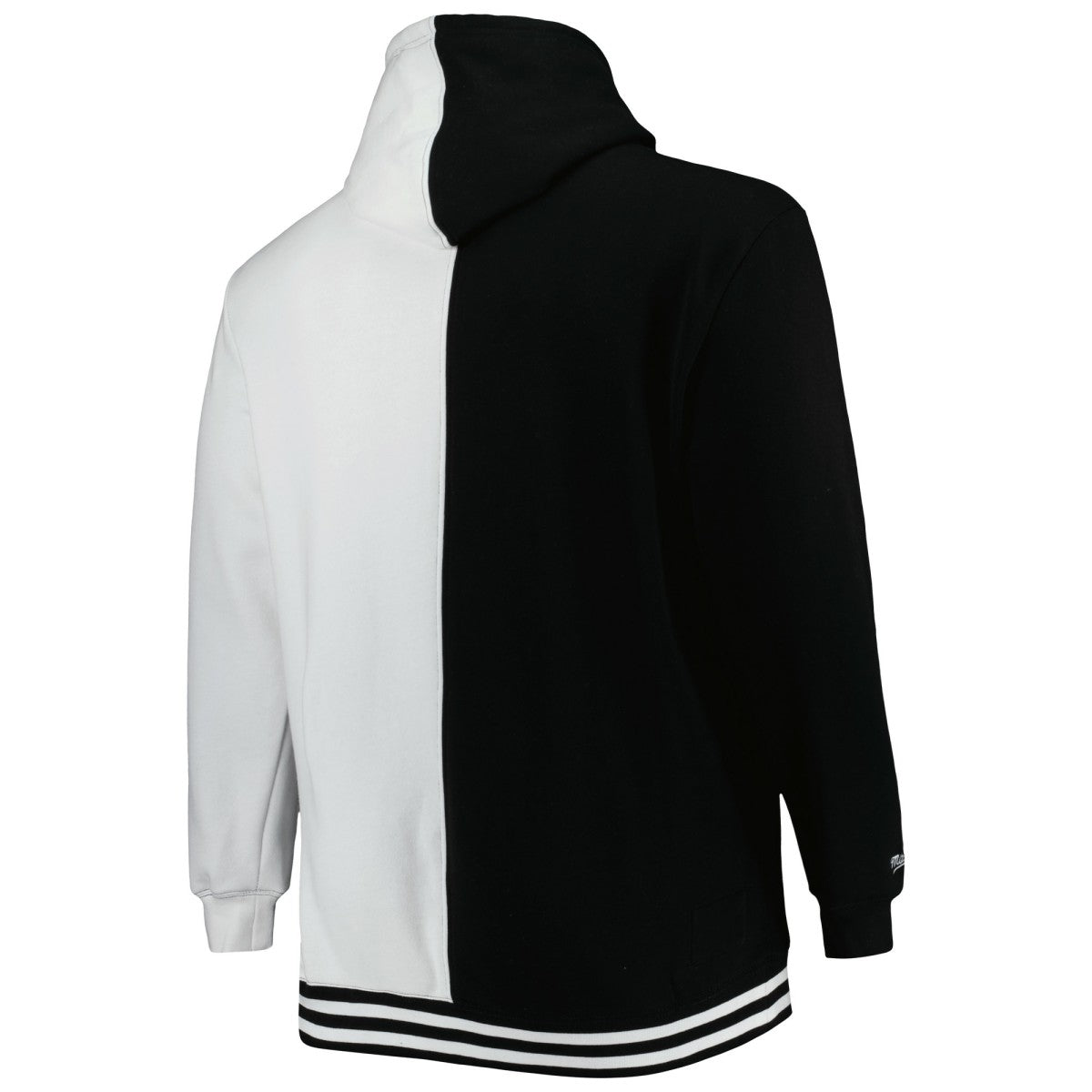 Orlando Magic Hardwood Classics Big & Tall Hardwood Classics Split Pullover Hoodie Black/White | Mitchell & Ness for sale