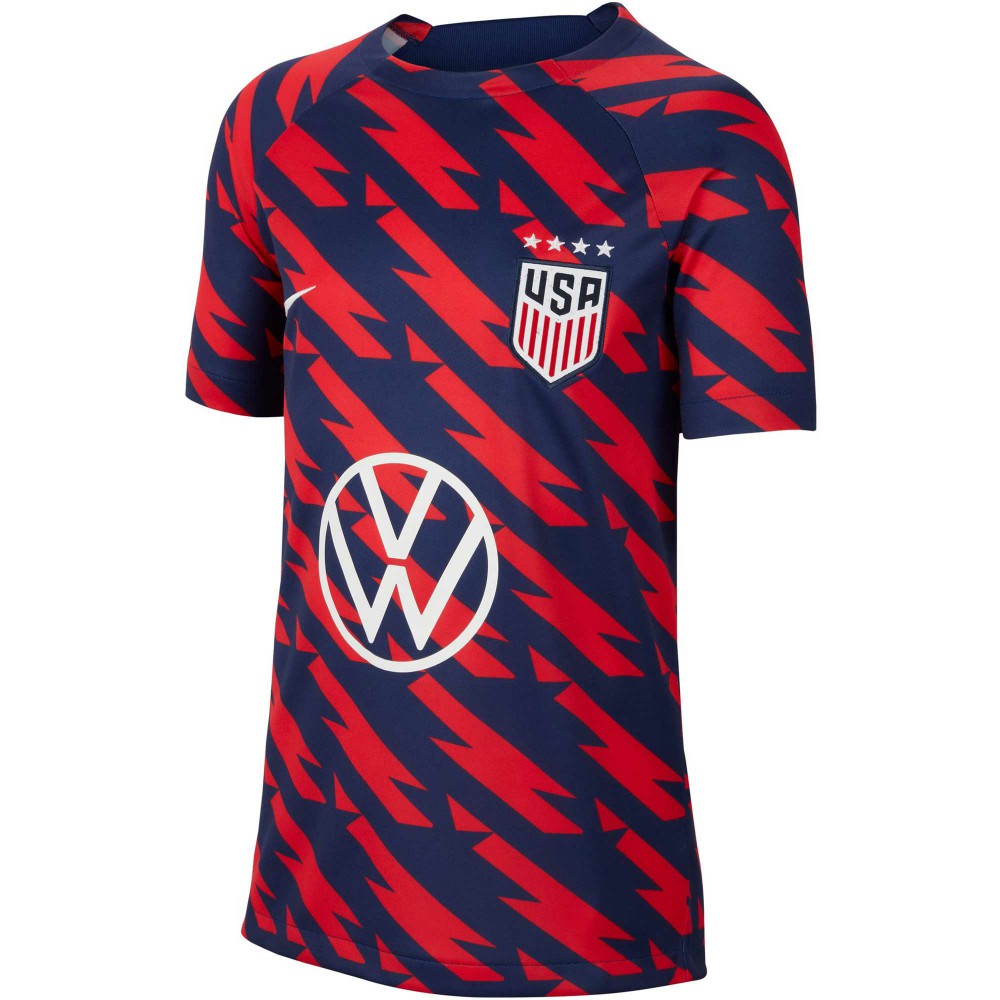 USWNT Youth 2023/24 Academy Pro Performance Pre-Match Top Red - Nike