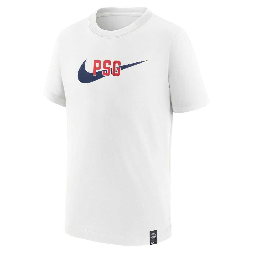 Paris Saint-Germain Youth Swoosh T-Shirt White - Nike Discount