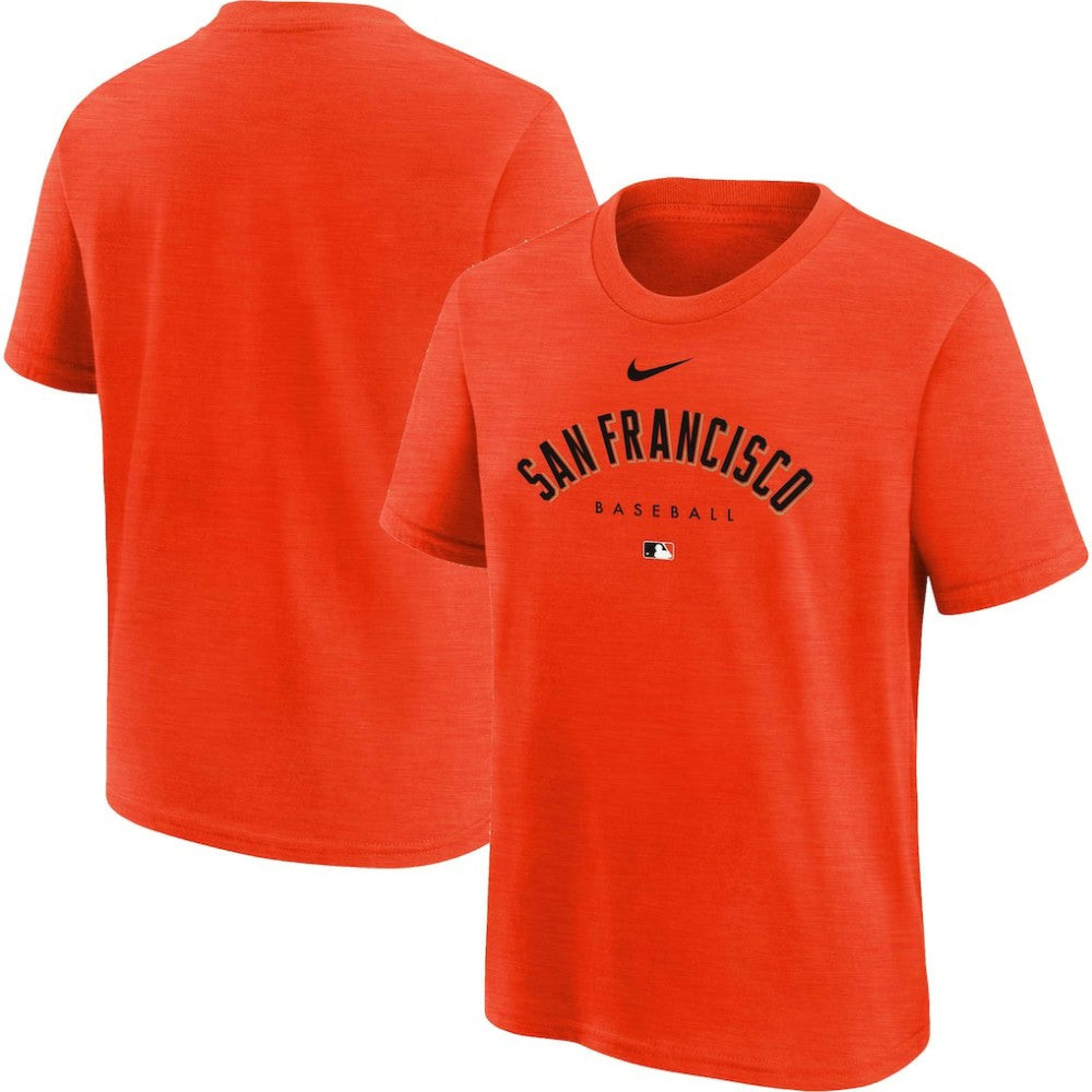 San Francisco Giants Nike Youth Authentic Collection Early Work Tri-Blend T-Shirt - Orange - Nike on Sale