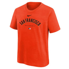 San Francisco Giants Nike Youth Authentic Collection Early Work Tri-Blend T-Shirt - Orange - Nike on Sale