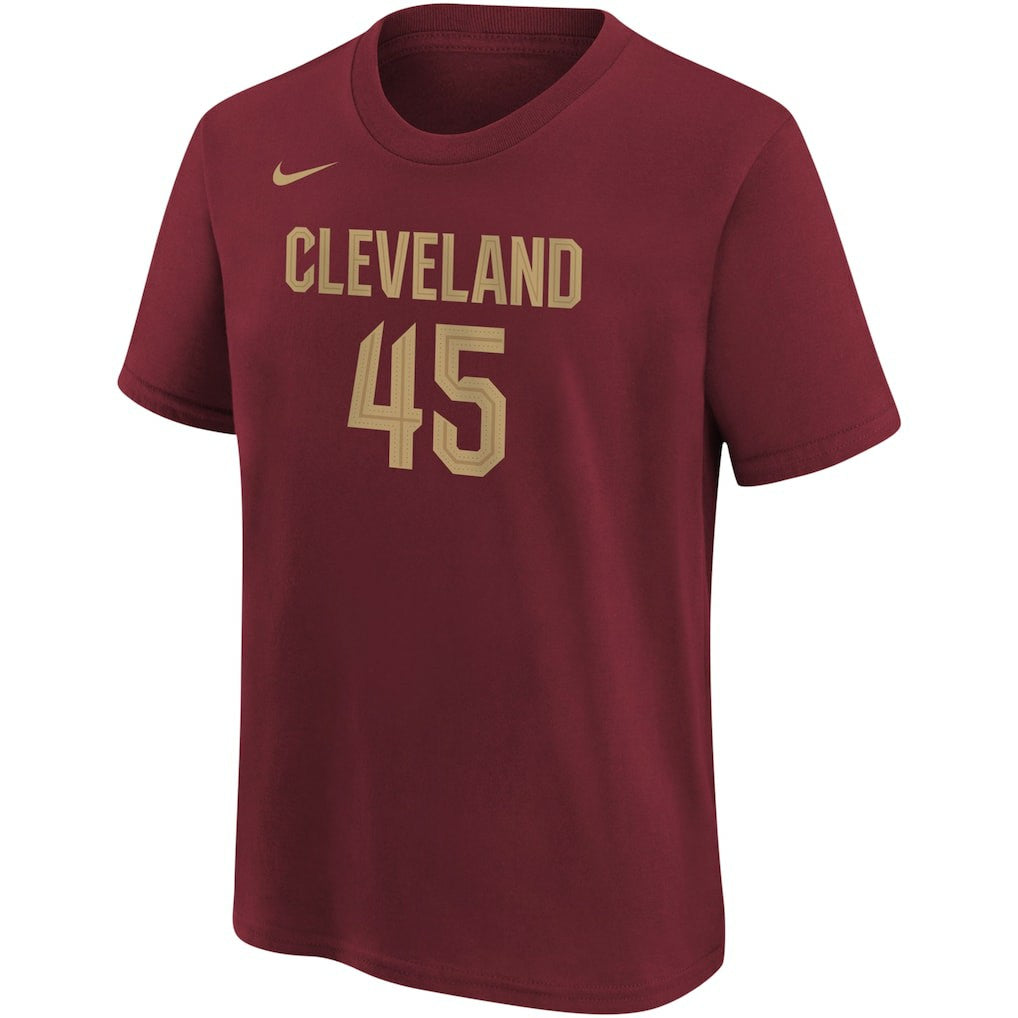 Donovan Mitchell Cleveland Cavaliers Youth Icon Edition Name & Number T-Shirt for sale Wine | Nike Lifestyle