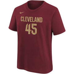 Donovan Mitchell Cleveland Cavaliers Youth Icon Edition Name & Number T-Shirt for sale Wine | Nike Lifestyle