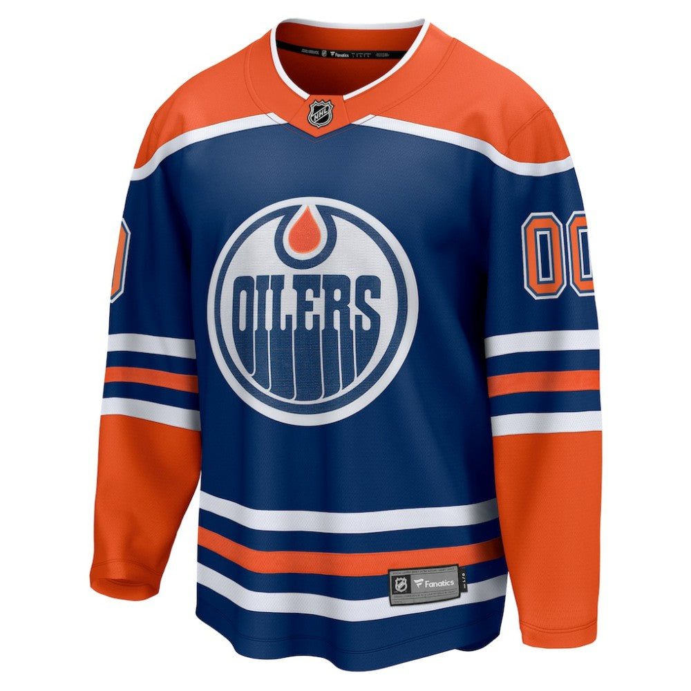 Edmonton Oilers Fanatics Home Breakaway Custom Jersey - Royal - NHL 5143722