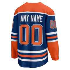 Edmonton Oilers Fanatics Home Breakaway Custom Jersey - Royal - NHL 5143722