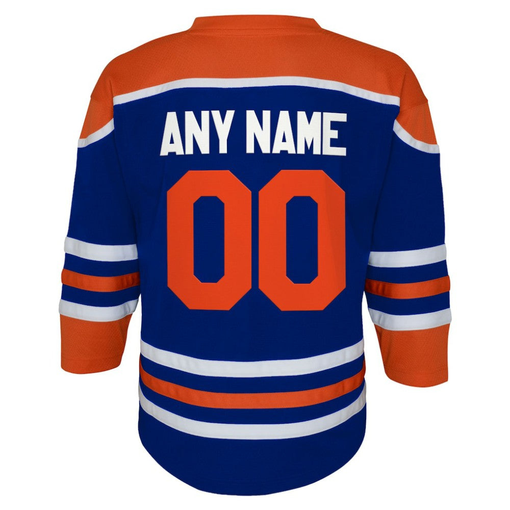Edmonton Oilers Youth Home Replica Custom Jersey - Royal - NHL 5143792
