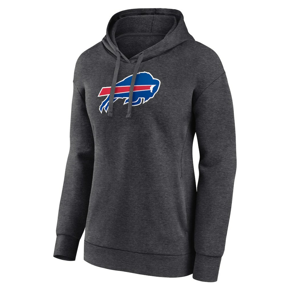 Buffalo Bills Women's Primary Logo Pullover Hoodie Charcoal