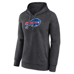 Buffalo Bills Women's Primary Logo Pullover Hoodie Charcoal