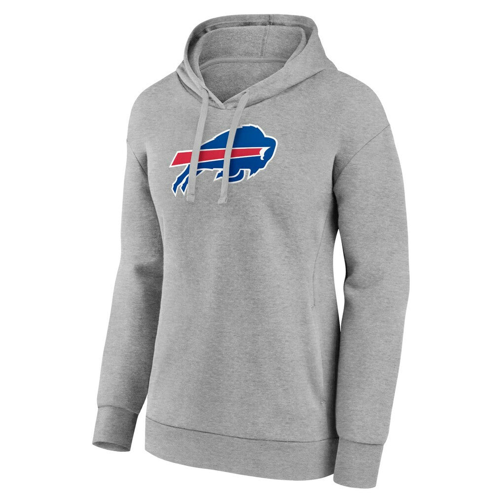 Buffalo Bills Women's Primary Logo Pullover Hoodie Gray