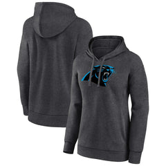 Carolina Panthers Women's Primary Logo Pullover Hoodie Charcoal
