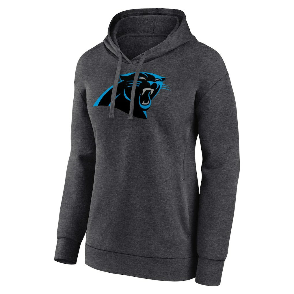 Carolina Panthers Women's Primary Logo Pullover Hoodie Charcoal