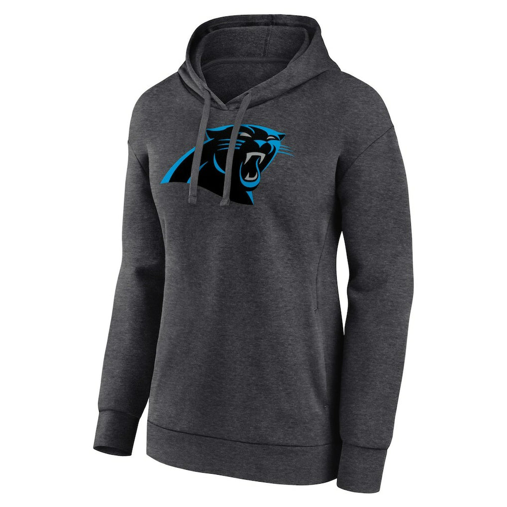 Carolina Panthers Women's Primary Logo Pullover Hoodie Charcoal