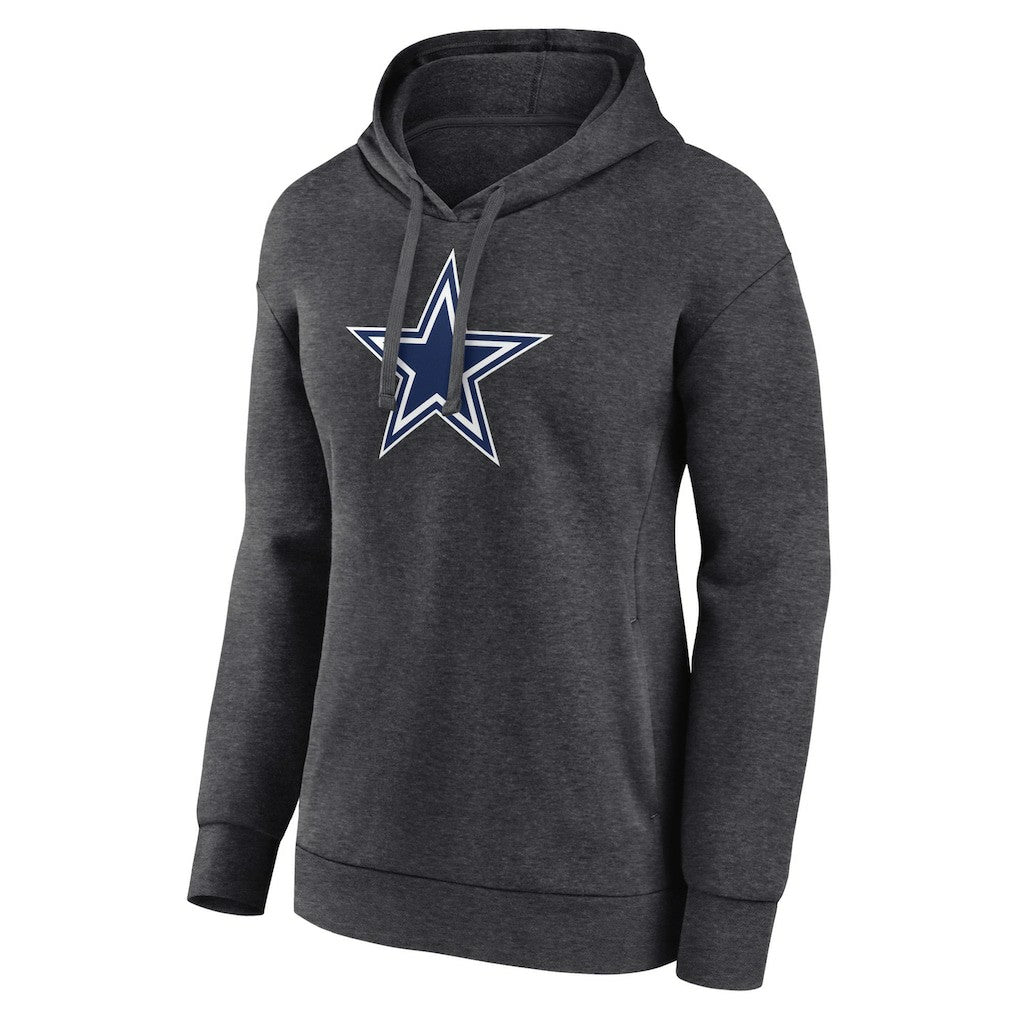 Dallas Cowboys Women's Primary Logo Pullover Hoodie Charcoal