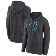 Indianapolis Colts Women's Primary Logo Pullover Hoodie Charcoal