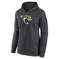 Jacksonville Jaguars Women's Primary Logo Pullover Hoodie Charcoal