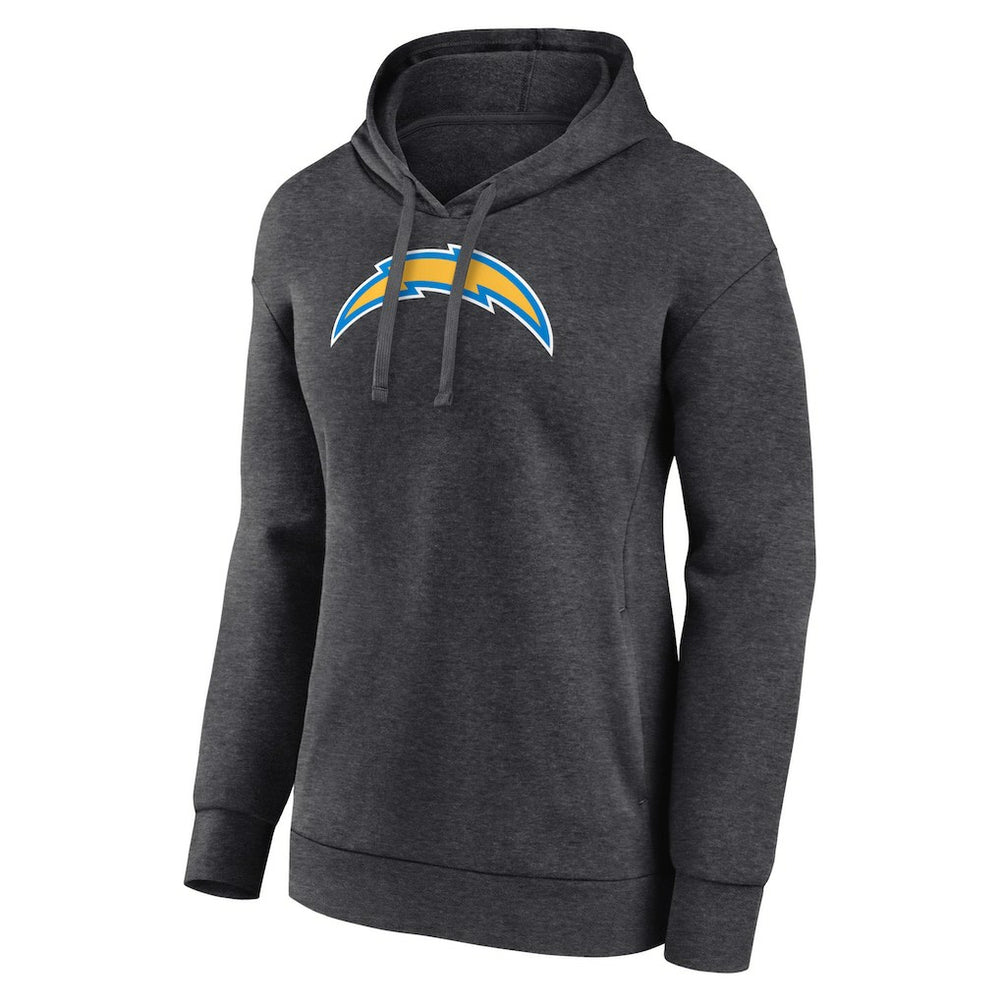 Los Angeles Chargers Women's Primary Logo Pullover Hoodie Charcoal