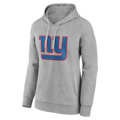 New York Giants Women's Primary Logo Pullover Hoodie Gray