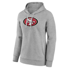 San Francisco 49ers Women's Primary Logo Pullover Hoodie Gray