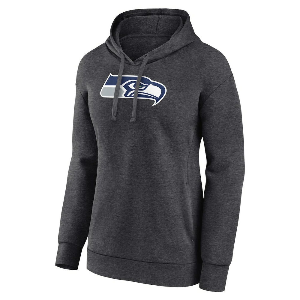 Seattle Seahawks Women's Primary Logo Pullover Hoodie Charcoal