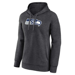 Seattle Seahawks Women's Primary Logo Pullover Hoodie Charcoal