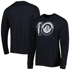 Brooklyn Nets '47 10th Anniversary Super Rival Long Sleeve T-Shirt Black | 47 brand US