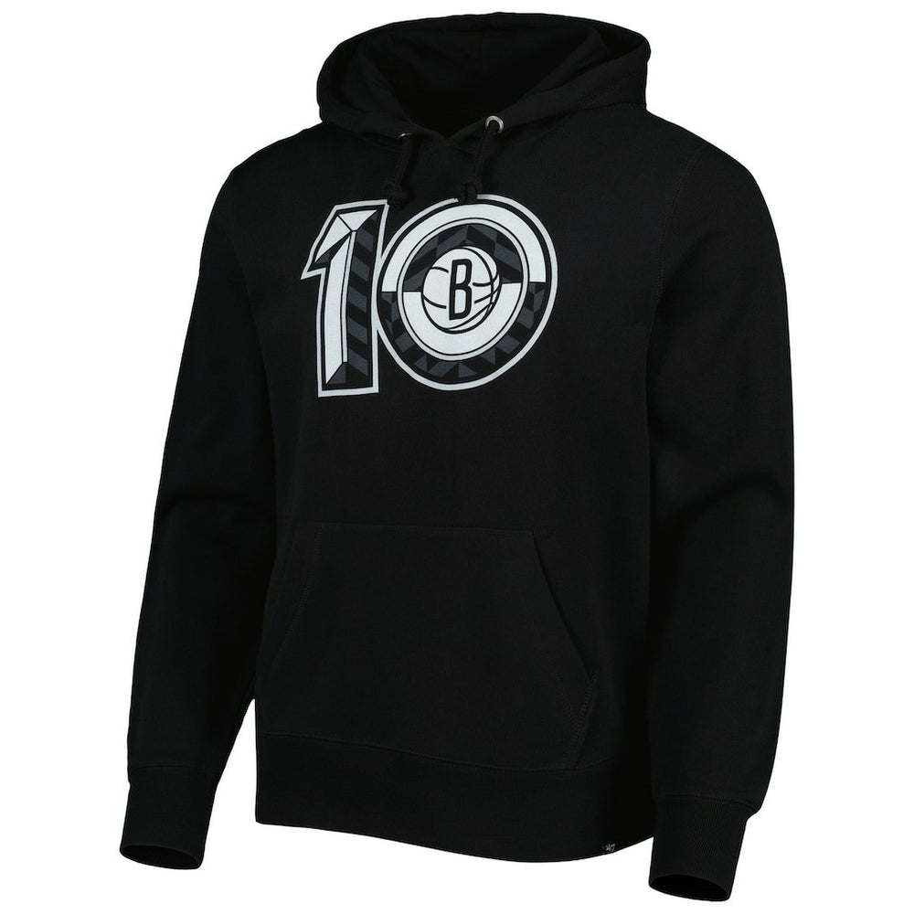Brooklyn Nets '47 10th Anniversary Headline Pullover Hoodie Black | 47 brand US