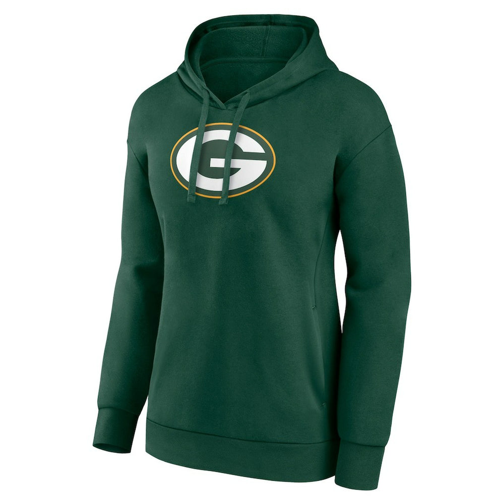 Green Bay Packers Women's Primary Logo Pullover Hoodie Green