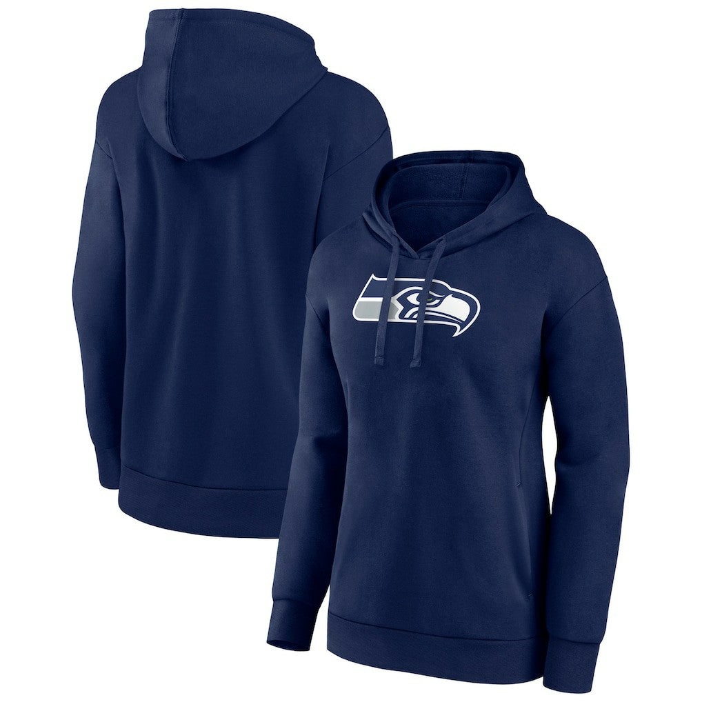 Seattle Seahawks Women's Primary Logo Pullover Hoodie College Navy