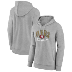 San Francisco 49ers Women's Victory Script Pullover Hoodie Gray