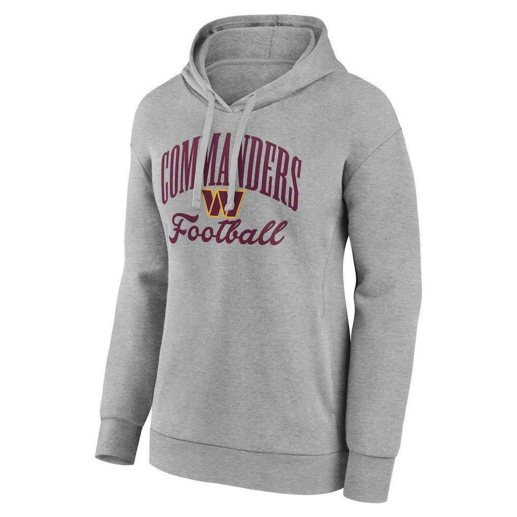 Washington Commanders Women's Victory Script Pullover Hoodie Gray