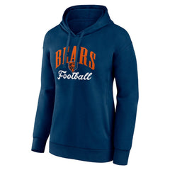 Chicago Bears Women's Victory Script Pullover Hoodie Navy
